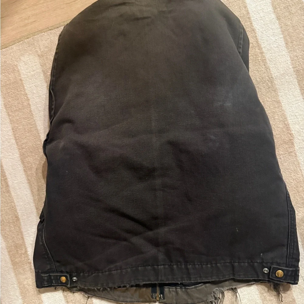Carhartt Kids Black Jean Jacket with Yellow Logo - Picture 4 of 10